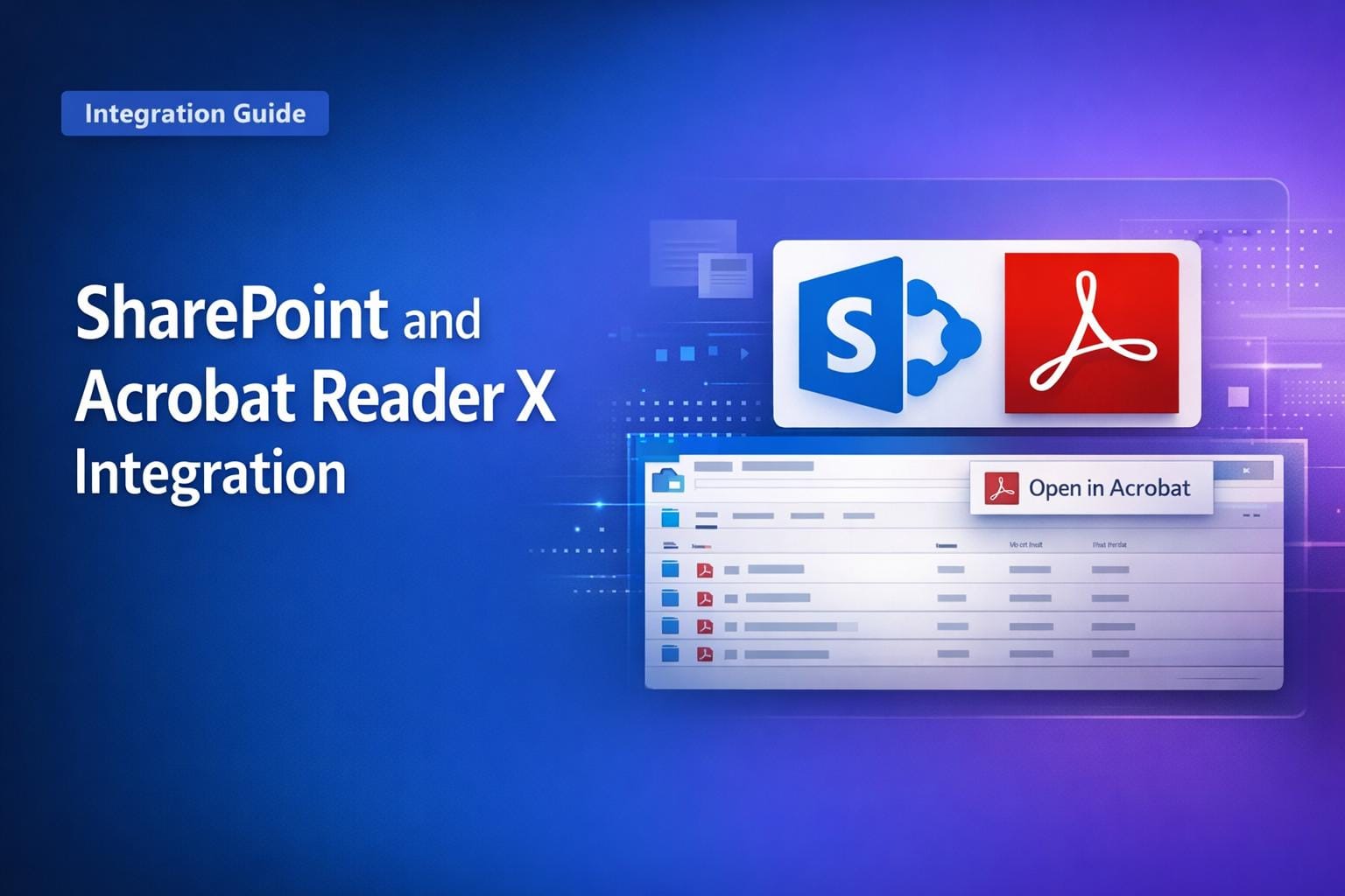 How to integrate Adobe Acrobat Reader X with SharePoint step by step