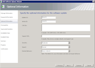 4 1 SCUP software update additional optional settings page