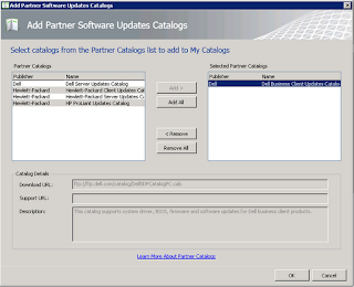 2 3 List of partner software update catalogs available in SCUP