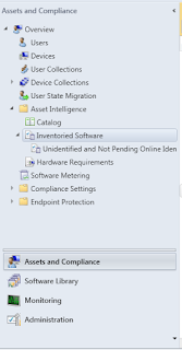 1 2 Asset Intelligence Inventoried Software node in the Configuration Manager console