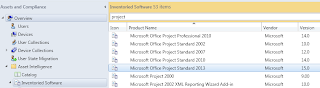 2 1 Searching Inventoried Software for Project to find the software title