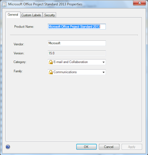 3 1 Software title properties showing Product Name, Vendor and Version