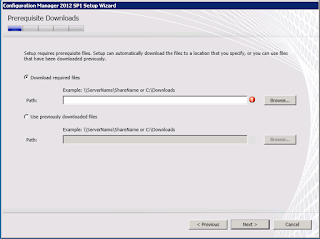 5 1 Download location entered for ConfigMgr 2012 SP1 pre-requisite files