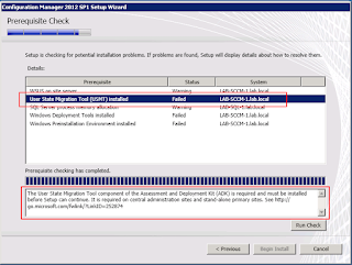 8 1 Pre-requisite checker showing failed checks that need to be resolved