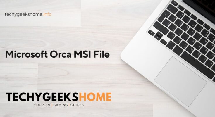 Microsoft Orca MSI File