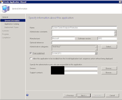 2 6 Application information entered in the Create Application wizard