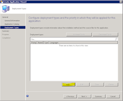 4 4 Add button clicked to create a new deployment type