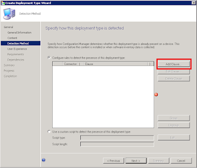 7 1 Add Clause button clicked to set the detection method