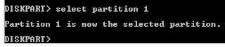 7 1 Select partition command in Diskpart