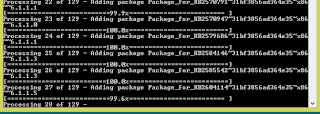 injecting 1 DISM Add-Package command injecting updates into the mounted WIM