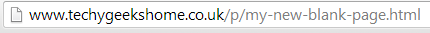 11 Hidden Blogger page opened directly in the browser