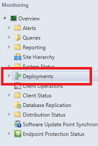 Task sequence Completion Statistics pie chart and View Status link