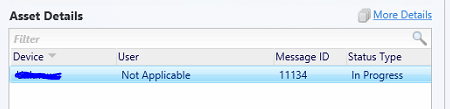CMTrace log viewer displaying the smsts.log file