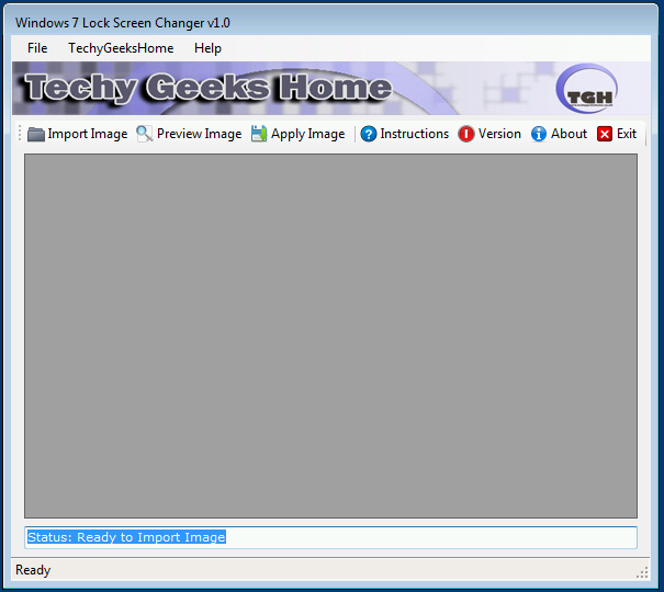 screenshot1 Windows Lock Screen Changer main program window