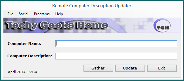 1 1 Remote Computer Description Updater screenshot 1