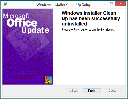 2 3 Completing the Windows Install Cleanup Tool setup wizard