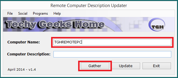 4 1 Remote Computer Description Updater screenshot 4