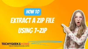 extract a zip file using 7-zip