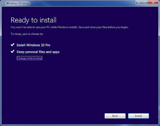 Windows 10 desktop after the upgrade completes