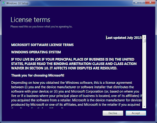 Windows 10 upgrade wizard: applying updates step