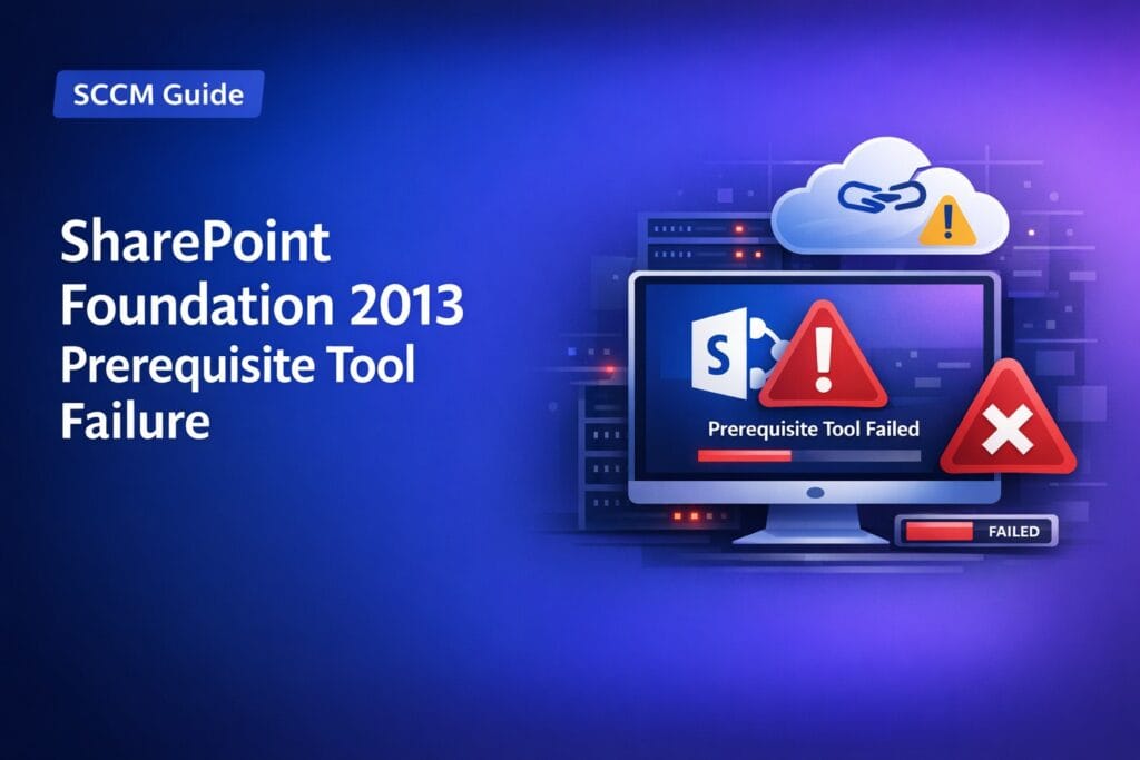 SharePoint Foundation 2013 Prerequisite Tool Failure