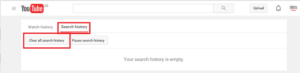Clear YouTube History