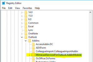 Enabling inactive Mimecast Outlook Plugin add-in that keeps being unloaded in Outlook 2