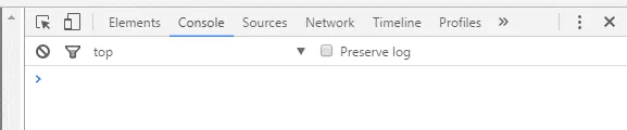 Google Chrome Console