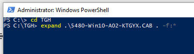 Using Windows Expand Tool to Extract CAB Files 2