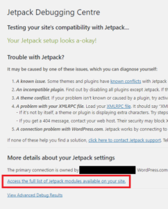 WordPress - JetPack Activate Missing Modules 3