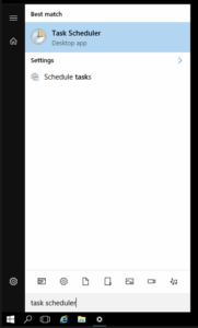 Windows Server Manager Task Scheduler Start Menu