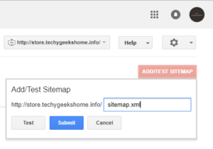 Google Search Console Enter Sitemap Details