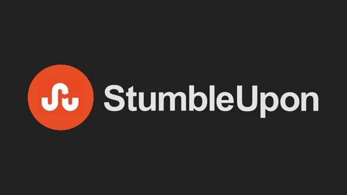 A logo on a black background, symbolizing that StumbleUpon has officially shut down.