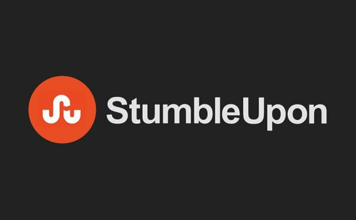 A logo on a black background, symbolizing that StumbleUpon has officially shut down.