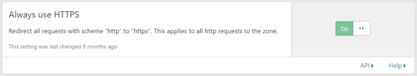 Cloudflare always use https
