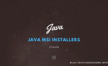 Java MSI Installers