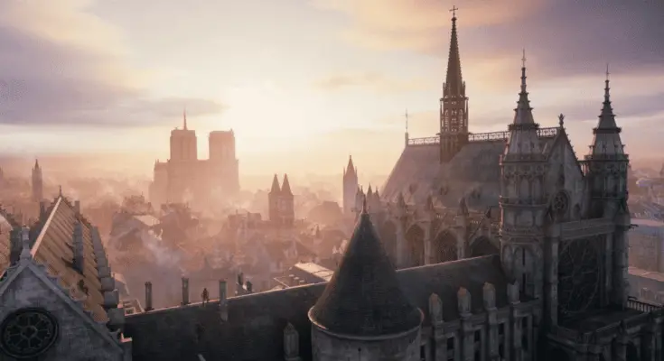 Assassins Creed Unity Notre Dame SideView