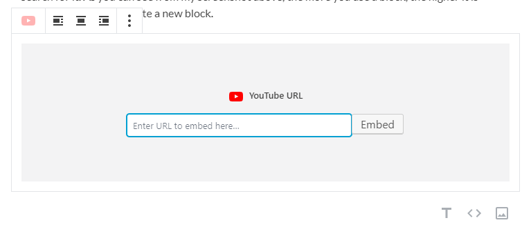 WordPress Gutenberg Add YouTube Embed Video