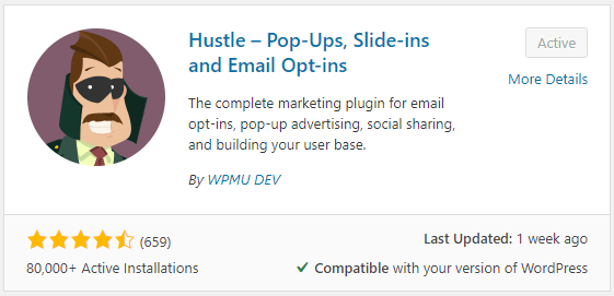 Hustle WordPress Plugin Installation