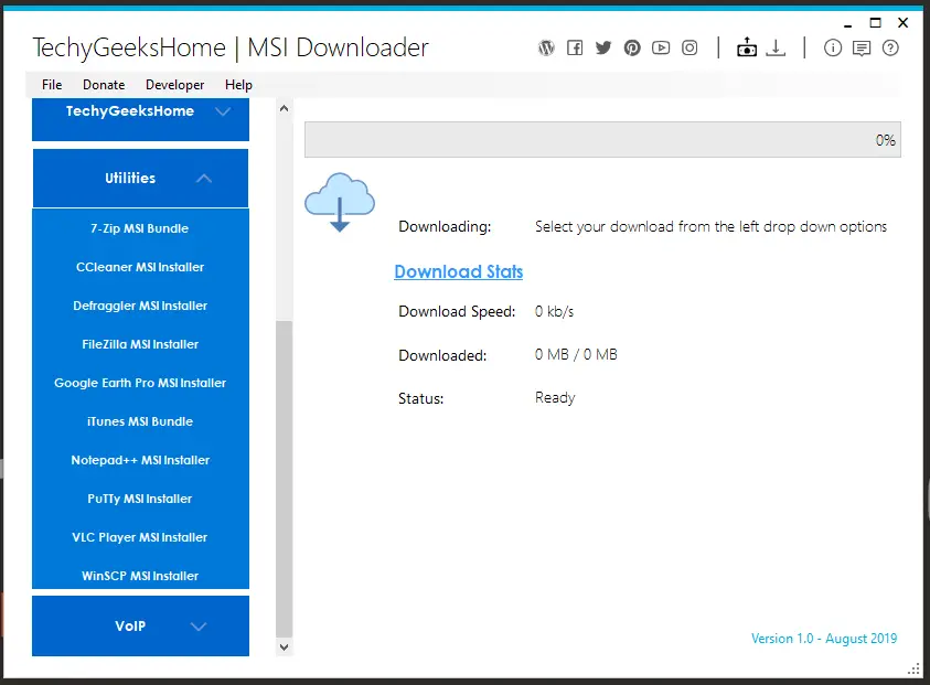 MSI Downloader Expanded Categories MSI MSI Downloader Expanded Categories