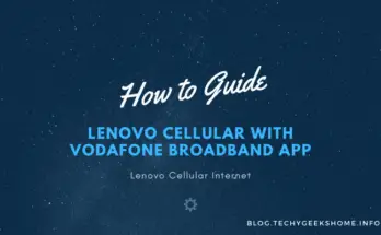 Lenovo Cellular Internet with Vodafone