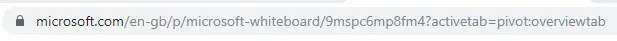 Microsoft app URL
