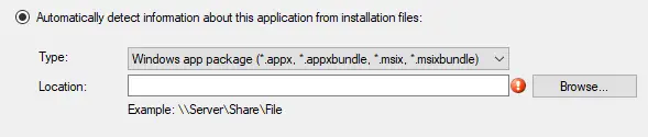 SCCM Deployment Type Selection