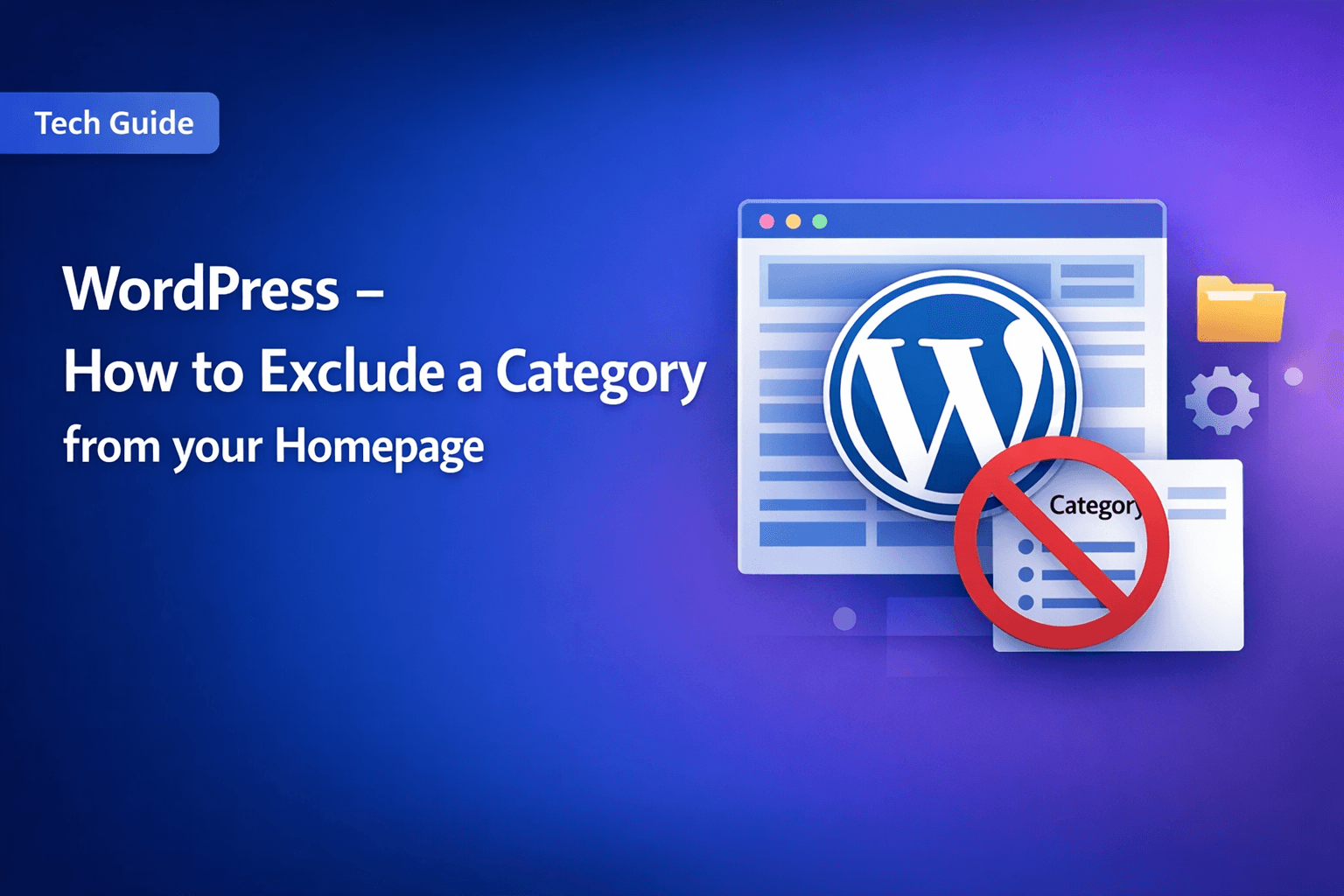Wordpress exclude category from homepage