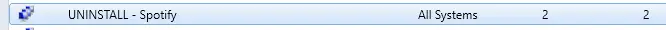 SCCM Spotify Uninstall Collection