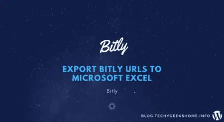 Export Bitly URLs to Excel
