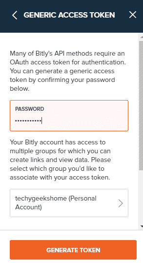 Generic Access Token Configuration