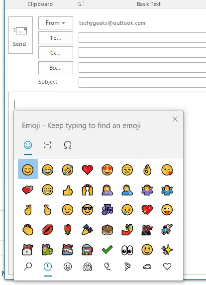Outlook Emojis