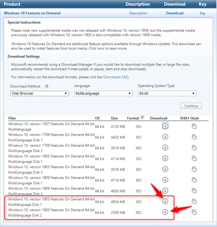 Microsoft VLSC - Features on Demand