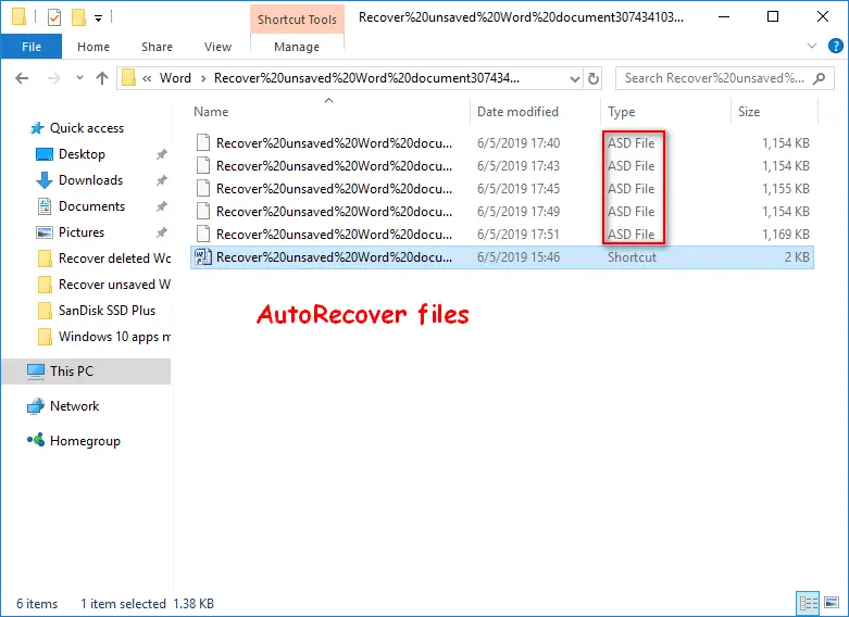 Two Ways to Successfully Recover Unsaved Word Document on Windows 6